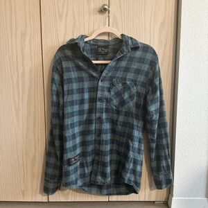 Green + Teal + Red Vermont Flannel Co Flannel Small